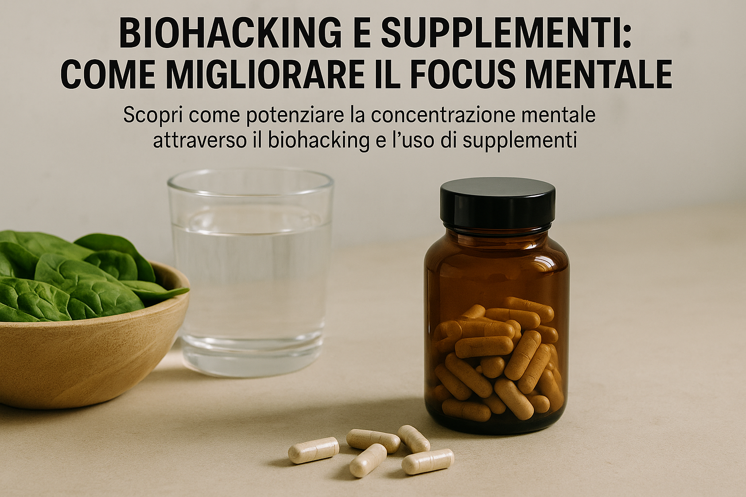 Scopri come potenziare la concentrazione mentale attraverso il biohacking e l'uso di supplementi.