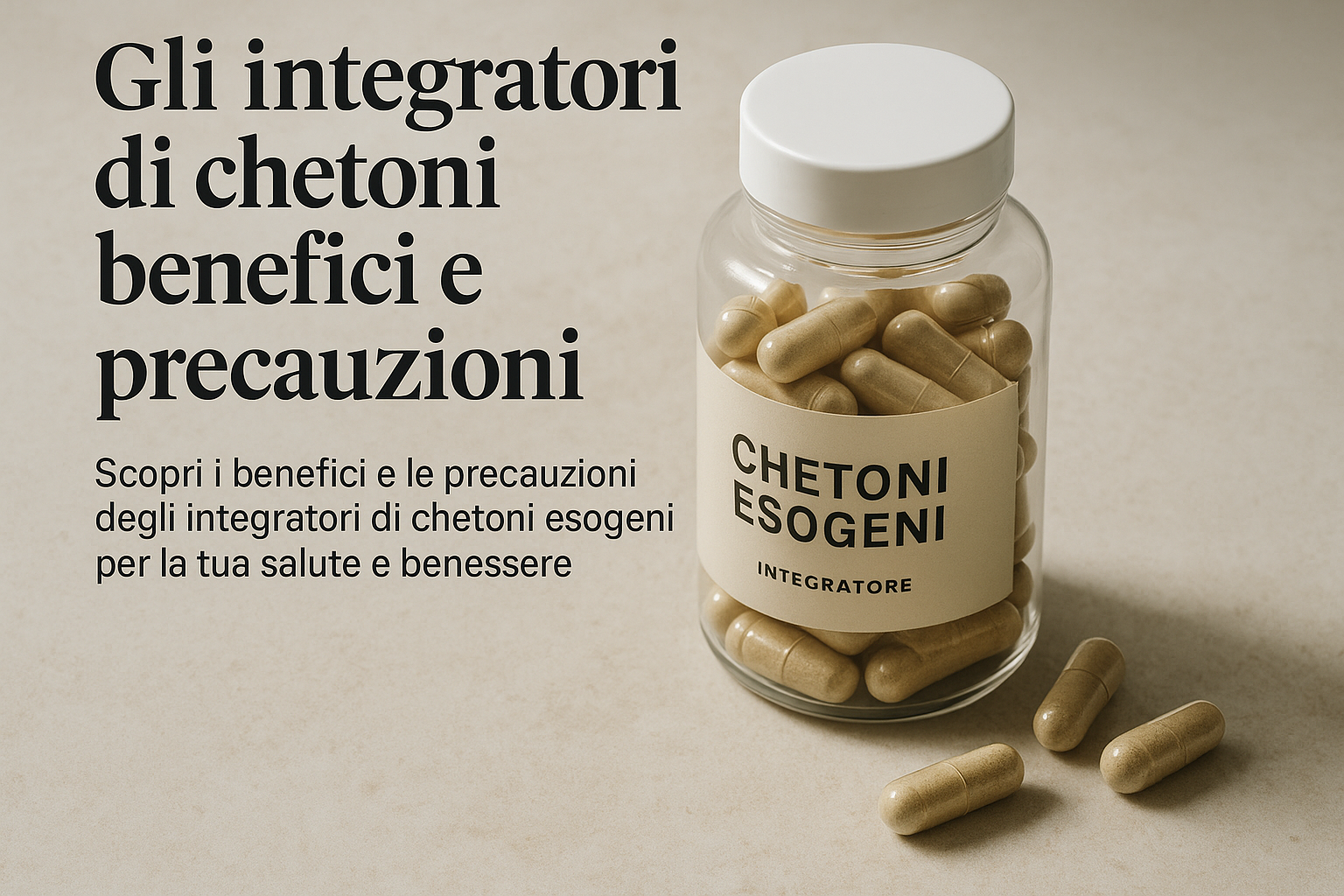 Scopri i benefici e le precauzioni degli integratori di chetoni esogeni per la tua salute e benessere.