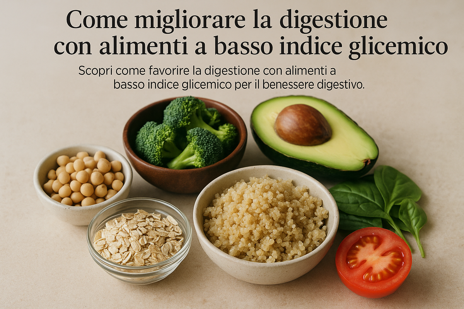Scopri come favorire la digestione con alimenti a basso indice glicemico per il benessere digestivo.