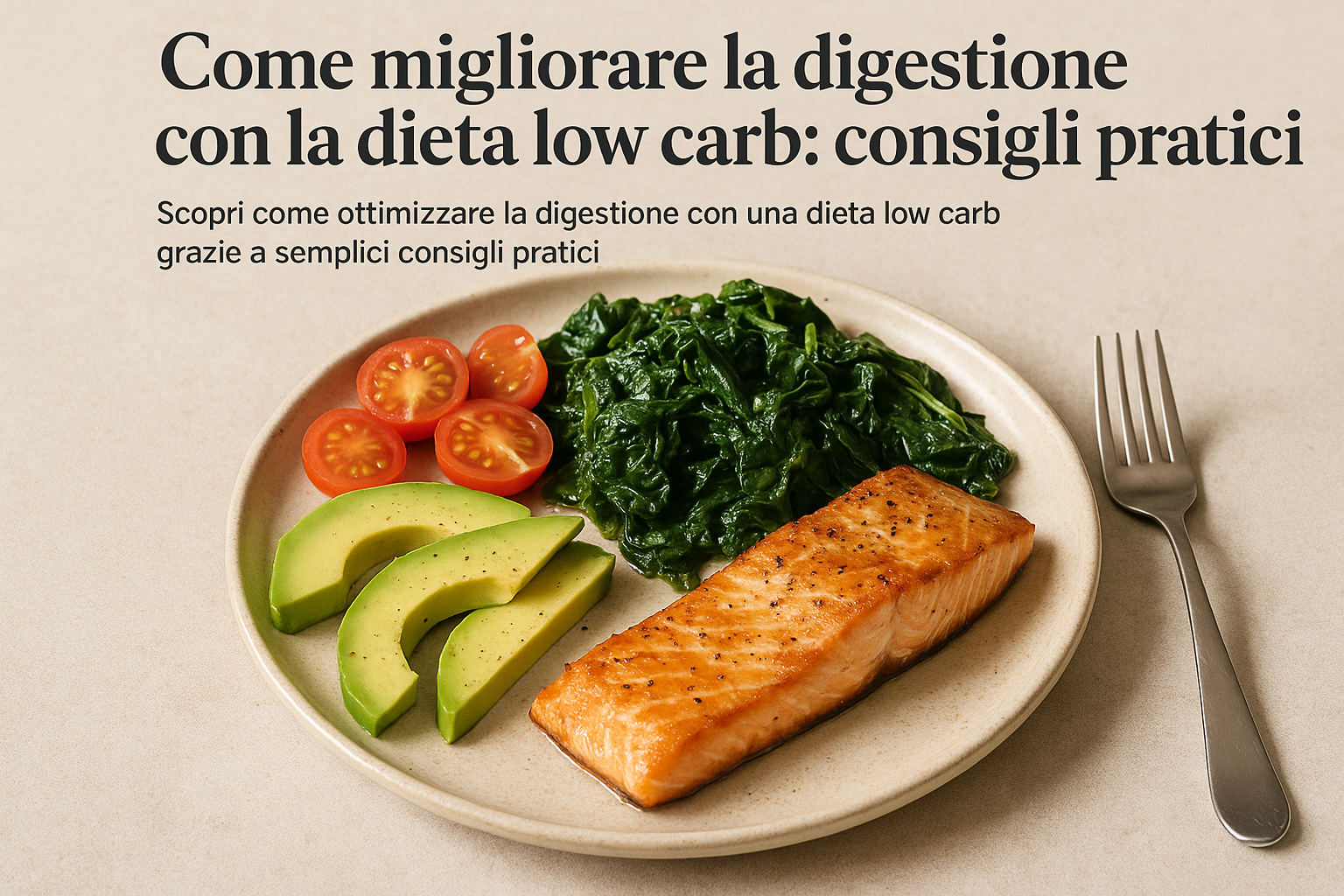 Scopri come ottimizzare la digestione con una dieta low carb grazie a semplici consigli pratici.